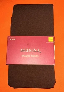 Merona Rich Brown  Opaque Tights Target Size S / M New - Picture 1 of 2