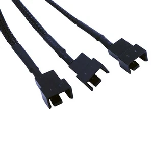 Copper Molex 4 Way 3Pin/4Pin Computer Power Fan Splitter Adapter Cable 12V A KP - Afbeelding 1 van 5