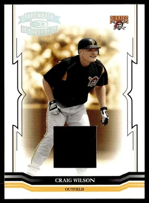 2005 Donruss Throwback нитки материал Джерси Крэйг Уилсон 32/50 Питтсбург - Изображение 1 из 2