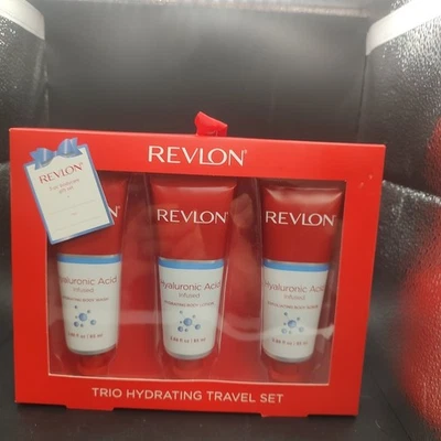 Revlon Trio Hydrating Travel Set Hyaluronic Acid  Include Lotion,Wash&body Scrub - Image 1 of 2