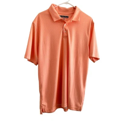 Pebble Beach Dry-Lux Performance Coral Color Short Sleeve Polo Men's- Size L - Image 1 of 4
