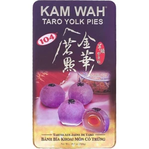 Pasteles de yema de huevo Kam Wah Taro suaves escamosos postre de festival de mediados de otoño, 19,7 onzas - Imagen 1 de 2