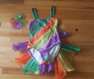 ART STONE Girl's Dance Costume Solo Competition Multi-color tropical Dress SC - Picture 1 of 12