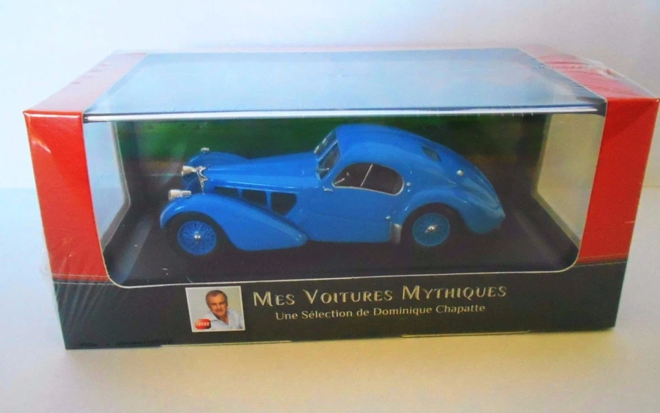 die cast Bugatti 57SC Atlantic 1938  ATLAS COLLECTIONS 143 D.CHAPATTE 2891 006 - Immagine 1 di 1