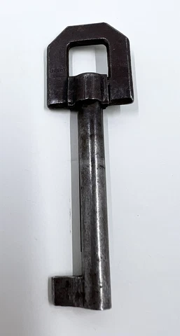 Antique Fancy Ornate Hollow Open Barrel Metal Steel Skeleton Key 2.75" Cover