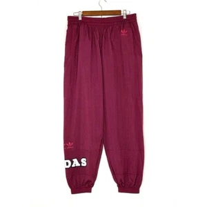 ADIDAS ORIGINALS Jogginghose XL Logo Play Track Pants Victory Crimson Red Maroo - Bild 1 von 10