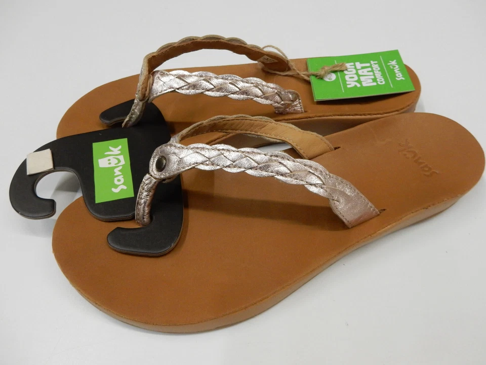 Trenza metálica Sanuk Cosmic Yoga Joy oro rosa 6 para mujer Foto 1 de 1