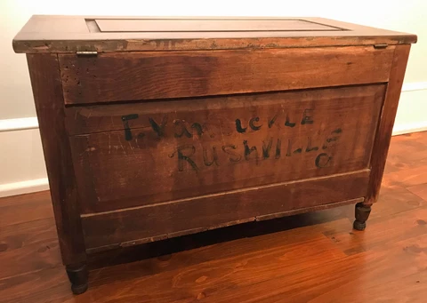 Fairfield County Ohio Grain Panted Blanket Chest Cover