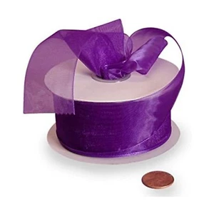Purple Shimmer Sheer Organza Ribbon - 1 1/2" X 25 Yards (pm501780) - Picture 1 of 1