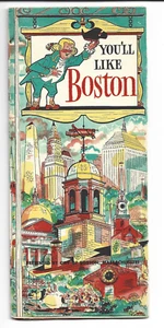 DE COLECCIÓN TE GUSTARÁ/NUNCA OLVIDES BOSTON, MA, FOLLETO PLEGABLE, MAPAS E INFORMACIÓN - Imagen 1 de 2