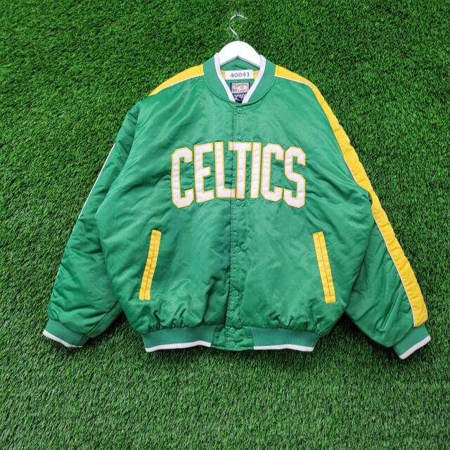 Black/Kelly Green Starter 75th Anniversary Boston Celtics Hoodie Jacket -  Jackets Masters