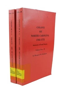 Colony of North Carolina 1765 - 1775 - Abstracts of Land Patients - Vols 2A & 2B - Imagen 1 de 3
