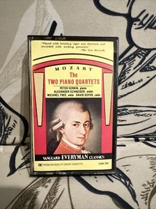 Mozart The Two Piano Quartets Vanguard Everyman Classics Cassette Tape Rare 1982 - Picture 1 of 5