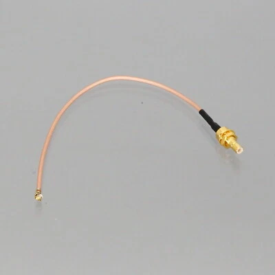 RF coaxial cable SMB male plug Bulkhead to PCB IPX U.fl RG178 6" pigtail - Image 1 of 4