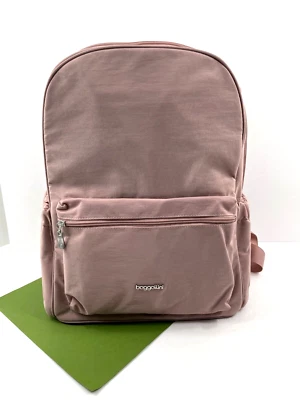 Mochila para computadora portátil Baggallini On The Go bolsa de viaje rosa madera bolsa para computadora nueva con etiquetas Foto 1 de 4