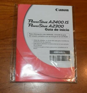 Canon Powershot A2400/A2300 IS Cámara Digital Guía del Usuario Manual ESPAÑOL - Imagen 1 de 1
