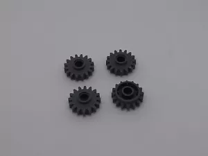 4x Lego Technic Zahnrad 6542b glatt dunkelgrau Technik - Picture 1 of 1
