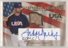 2008 Upper Deck USA Baseball National Team Blue Ink Jersey /75 Jordan Danks Auto