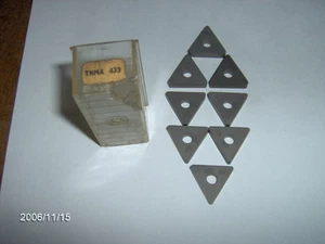 TNMA 433, GRADO: CR10, INSERTOS DE GIRO DE CARBURO SIN RECUBRIMIENTO, 8 PIEZAS - Imagen 1 de 1