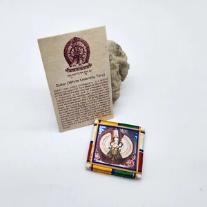 Amuleto ritual tibetano protección puerta Dukar (paraguas blanco Tara) - Imagen 1 de 4