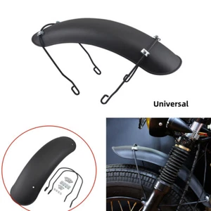 Motorcycle Retro Fender Mudguard Universal For Scooter Offroad Cruiser Bobber - Picture 1 of 15