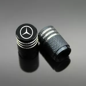 4PCS Car Wheel Tire Valve Stems Caps Tyre Valve Covers for Mercedes-Benz - Picture 1 of 6