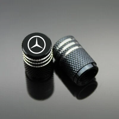 4PCS Car Wheel Tire Valve Stems Caps Tyre Valve Covers for Mercedes-Benz - Image 1 of 4