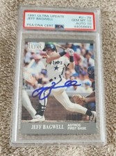 1991 Ultra Update #U-79 Jeff Bagwell Signed Auto Rookie Psa 10 Gem Auto Gem Mint