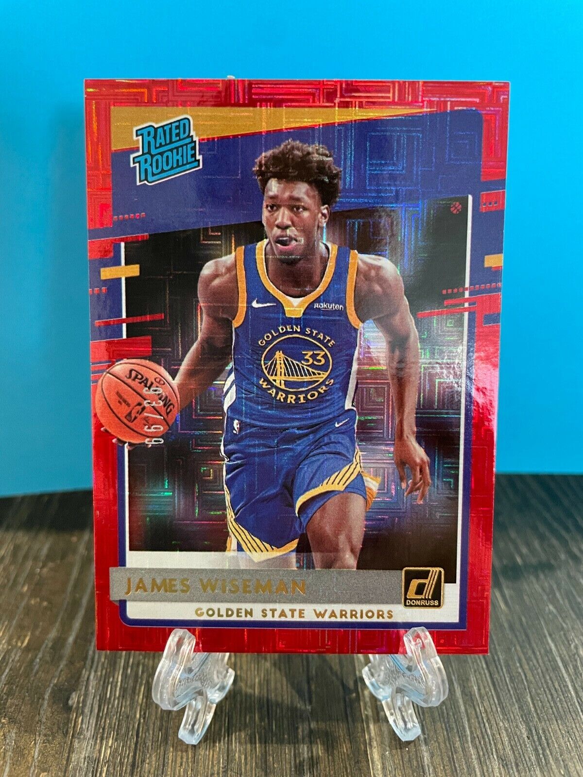 2020-21 Donruss Choice James Wiseman Rated Rookie Red Mojo #'d /99 Warriors SP