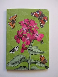 OBOT Peacocks Admirals floral NOTEBOOK Journal blank book 80 pg Roger la Borde - Picture 1 of 3