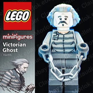 ⭐ LEGO Victorian Ghost Minifigure moc055 Fantasma Spettro Vittoriano Halloween - Imagen 1 de 7
