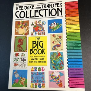 Vtg 80s Keepsake Transfer Collection Over 1000 Iron On Designs Dragon Birds Xmas - Picture 1 of 11