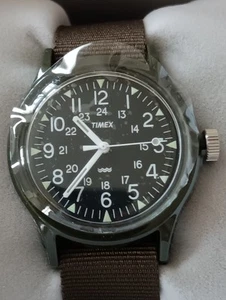 Timex Watch TW2P88400 Original Vietnam Camper 36mm Khaki Nylon Strap in Box New - Picture 1 of 14