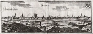 Grabado en cobre Prenzlau Uckermark Brandeburgo Merian 1650 - Imagen 1 de 1