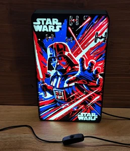 Star Wars Darth Vader Caja de Luz LED Panel de Arte Iluminado Lámpara Coleccionable - Imagen 1 de 7