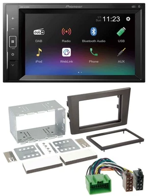 Pioneer DAB MP3 2DIN Bluetooth USB Autoradio für Volvo XC 90 07-14 16 Pin - Bild 1 von 4