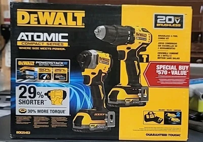 DEWALT ATOMIC POWERSTACK Compact Series DCK254E2. **BRAND NEW SEALED** - Image 1 of 2