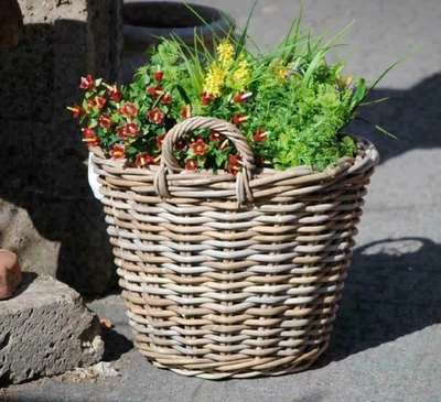 Weidenkorb,sehr stabil,bepflanzbar,naturbelassen,39cm Ø - Bild 1 von 2