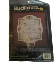 Kit de punto de cruz contado Bucilla My Child #40733 sellado 15x15 - Imagen 1 de 2