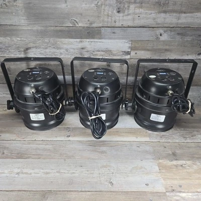 MBT LEDPAR64 RGB LED Lighting Black Can Unit Stage Light 3x - Image 1 of 4