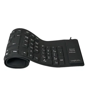 LogiLink ID0019A keyboard Universal USB QWERTZ German Black - ID0019A - Picture 1 of 1