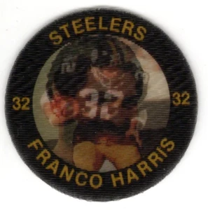 1983 7Eleven Slurpee Super Star Sports Coins 1 Franco Harris Pittsburgh Steelers - Picture 1 of 2