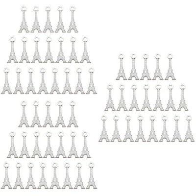  60 Stück Legierung Eiffelturm Anhänger Charms DIY Schmuck, der Zubehör für - Bild 1 von 4