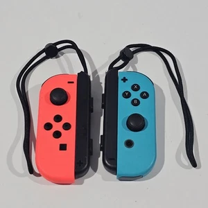 Nintendo Switch HAC-015 Joy Con Neon Controller FOR PARTS ONLY UNTESTED AS IS - Picture 1 of 4