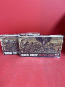 Two-ESCI 1/72 Model Kit Japanese Infantry Imperial Guard #8061 Damage Wrap! - Picture 1 of 6