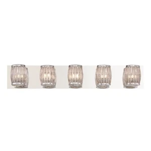 Eurofase Barile 5-Light Bathbar, Chrome/Clear - 30046-016 - Picture 1 of 1