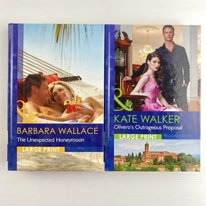 Mills and Boon Large Print Walker Outrageous Proposal Wallace Unexpected - Picture 1 of 18