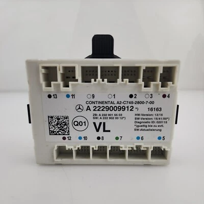 Fits Mercedes-Benz S W222 Front Left Door Control Unit A2229009912 Oem - Image 1 of 4