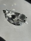 Swarovski Crystal Swimming Duck Figurine NO Box Mark Stamp Clear Beak Mallard