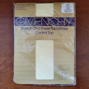 Vintage Givenchy PantyHouse XXL "Stately" sheer yellow with control top NIP - Picture 1 of 6